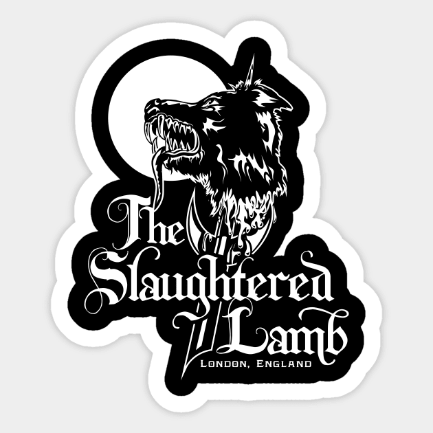 The Slaughtered Lamb Sticker by MindsparkCreative